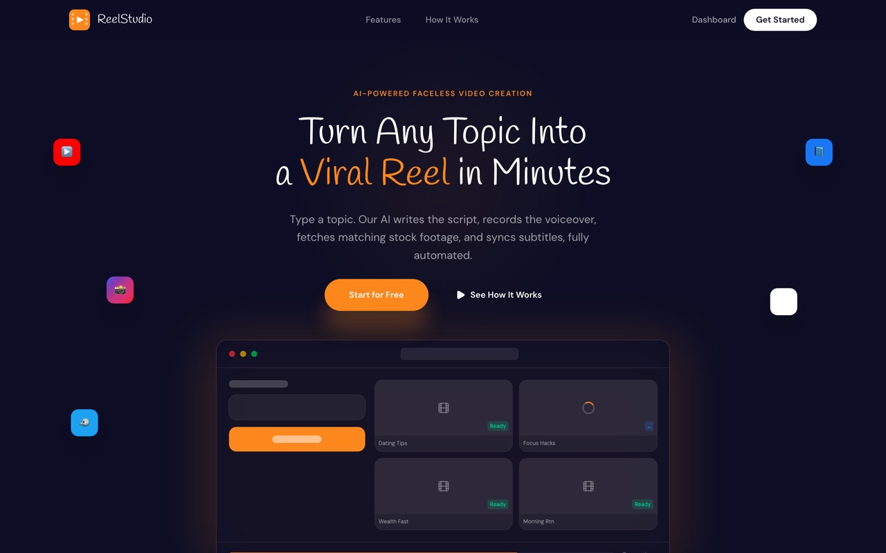ReelStudio screenshot
